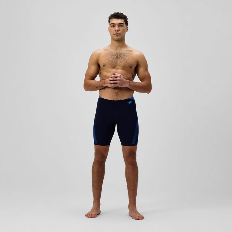 Мъжки шорти за плуване тип клин Speedo Hyper Boom Splice grey lead/neon coral 2