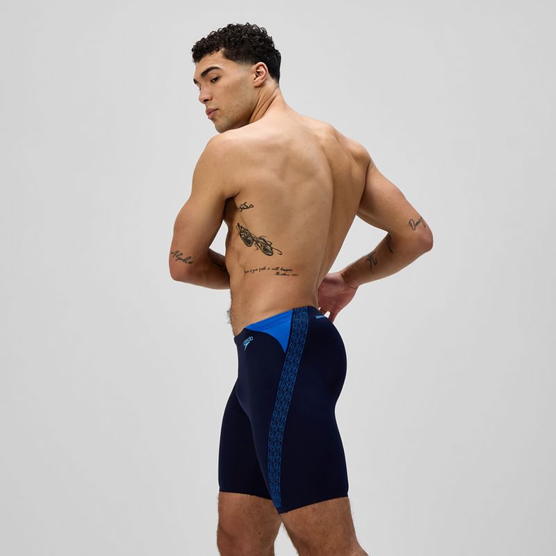 Мъжки шорти за плуване тип клин Speedo Hyper Boom Splice grey lead/neon coral 4