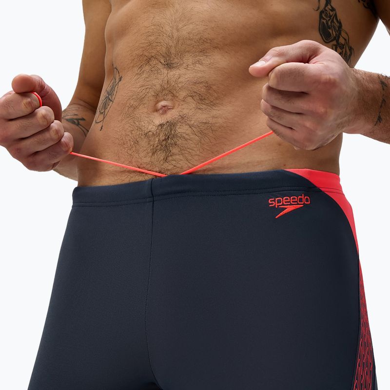 Мъжки шорти за плуване тип клин Speedo Hyper Boom Splice grey lead/neon coral 6