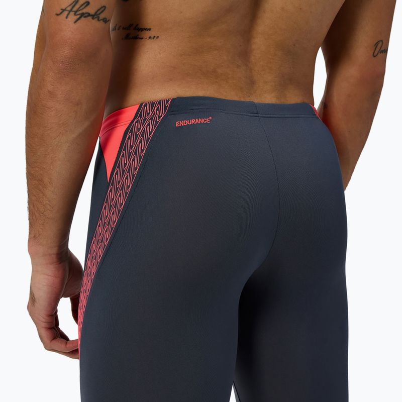 Мъжки шорти за плуване тип клин Speedo Hyper Boom Splice grey lead/neon coral 7