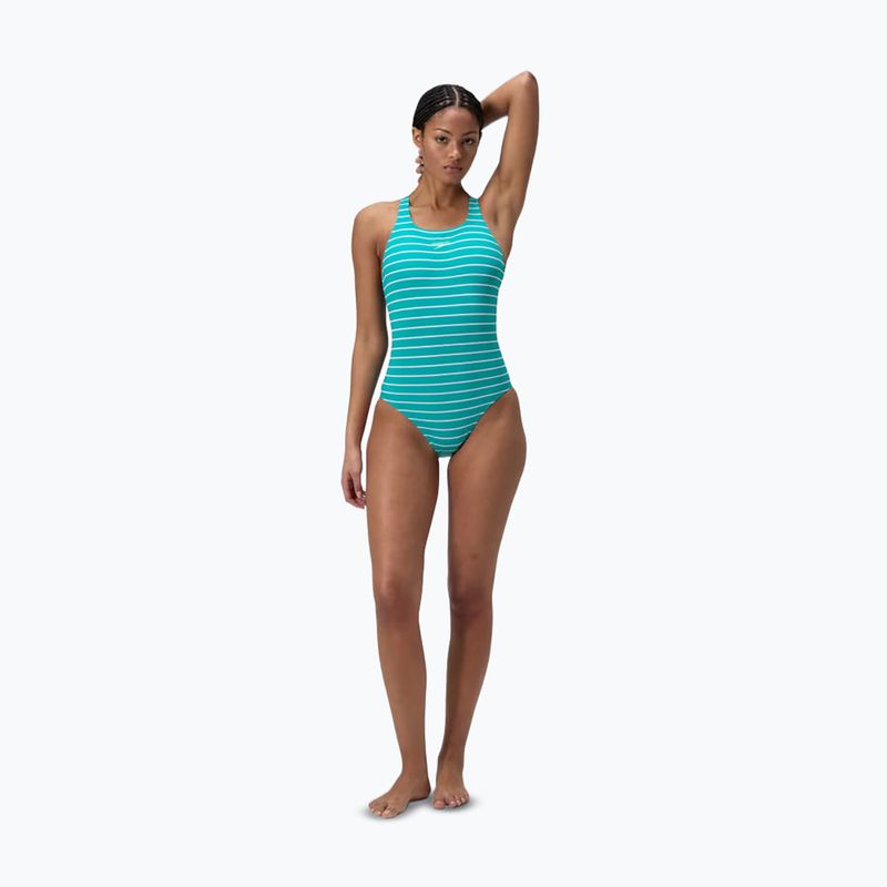 Дамски цял бански костюм Speedo Eco Endurance+ Printed Medalist turquoise gem 2