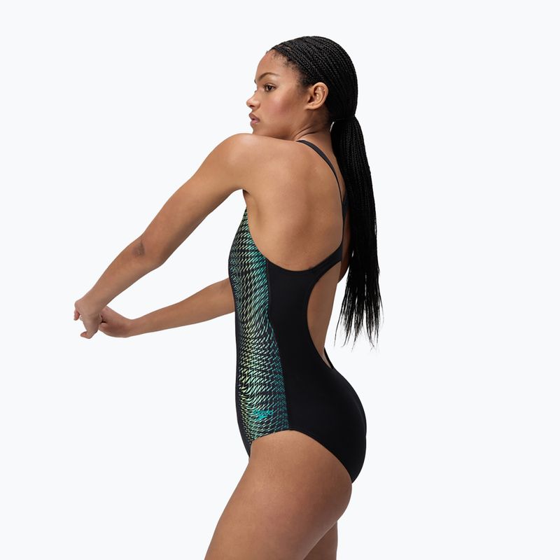 Дамски цял бански костюм Speedo Digital Printed Medalist turquoise gem 4