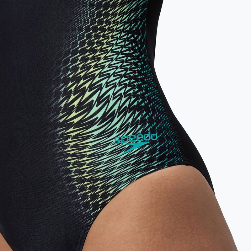 Дамски цял бански костюм Speedo Digital Printed Medalist turquoise gem 6