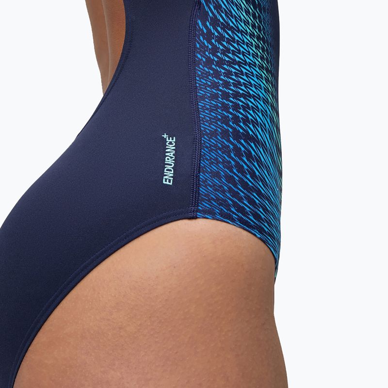 Дамски цял бански костюм Speedo Digital Printed Medalist lagoon blue 7
