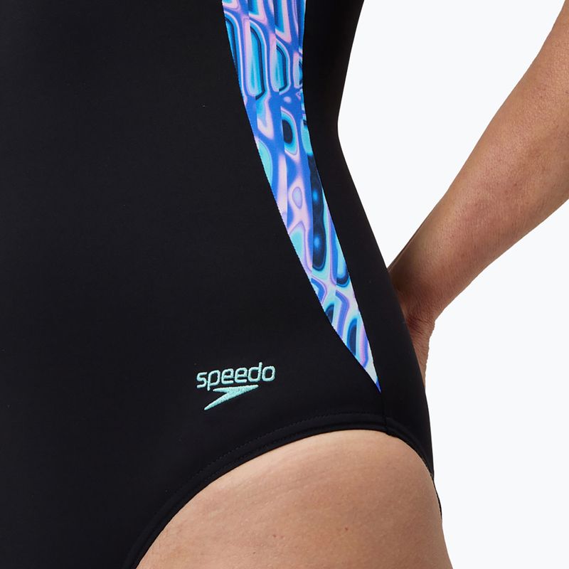 Дамски цял бански костюм Speedo Shaping LunaLustre Printed indigo glow 6