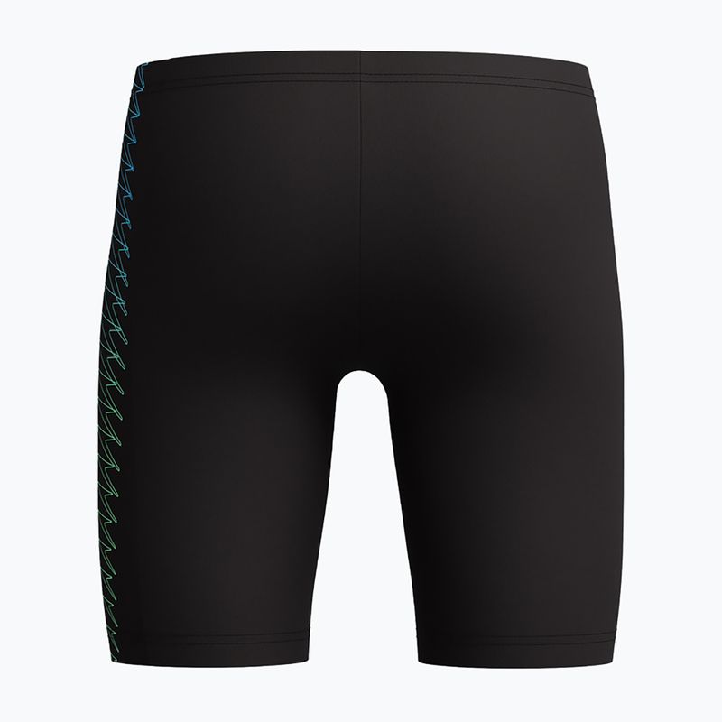 Детски плувни шорти тип клин Speedo Plastisol Placement Jammer black/alfalfa green 2