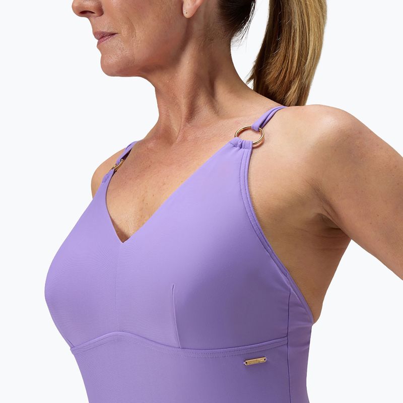 Дамски цял бански костюм Speedo Shaping Strappy purple mist 5