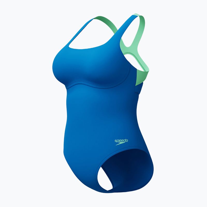 Дамски цял бански костюм Speedo Flex Band with Swim Bra lagoon blue 3