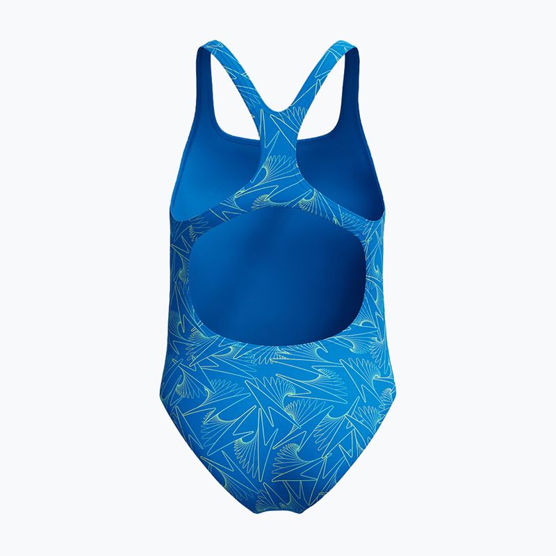 Детски цял бански костюм Speedo HyperBoom Allover Medalist lagoon blue/celeste 2