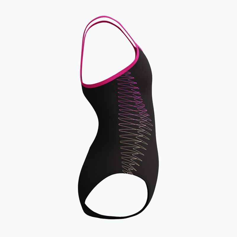 Детски цял бански костюм Speedo Platisol Placement Thinstrap Muscleback flare pink 4