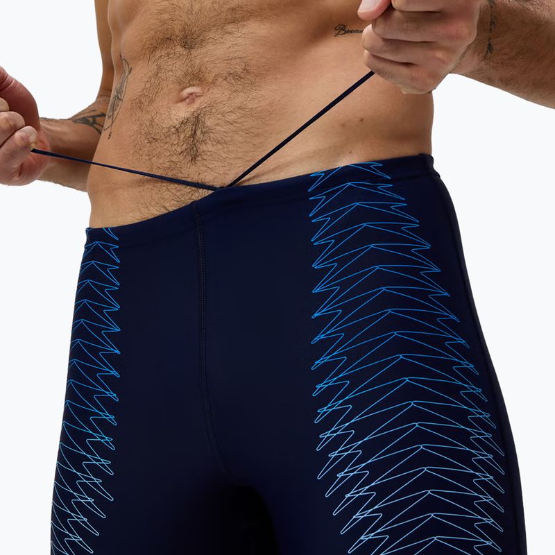 Мъжки плувни шорти тип клин Speedo Duo Logo Print Mid Jammer navy/sugar blue 5
