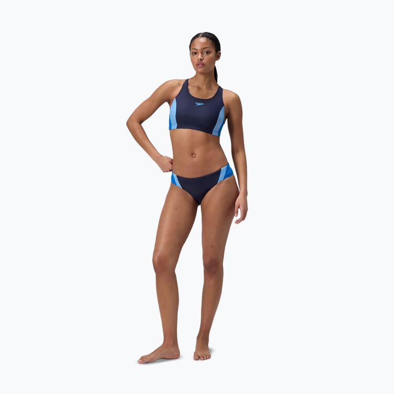 Дамски бански костюм от две части Speedo Colourblock Splice 2.0 lagoon blue/celeste 2