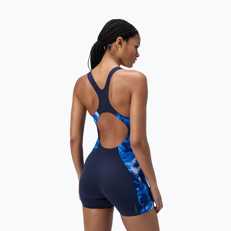 Едноделен бански Speedo Digital Printed Legsuit peacoat 3