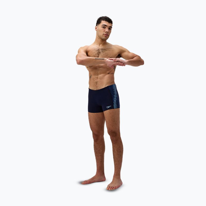 Мъжки боксерки за плуване Speedo Endurance+ Tech Panel Aquashort navy/sugar blue 2