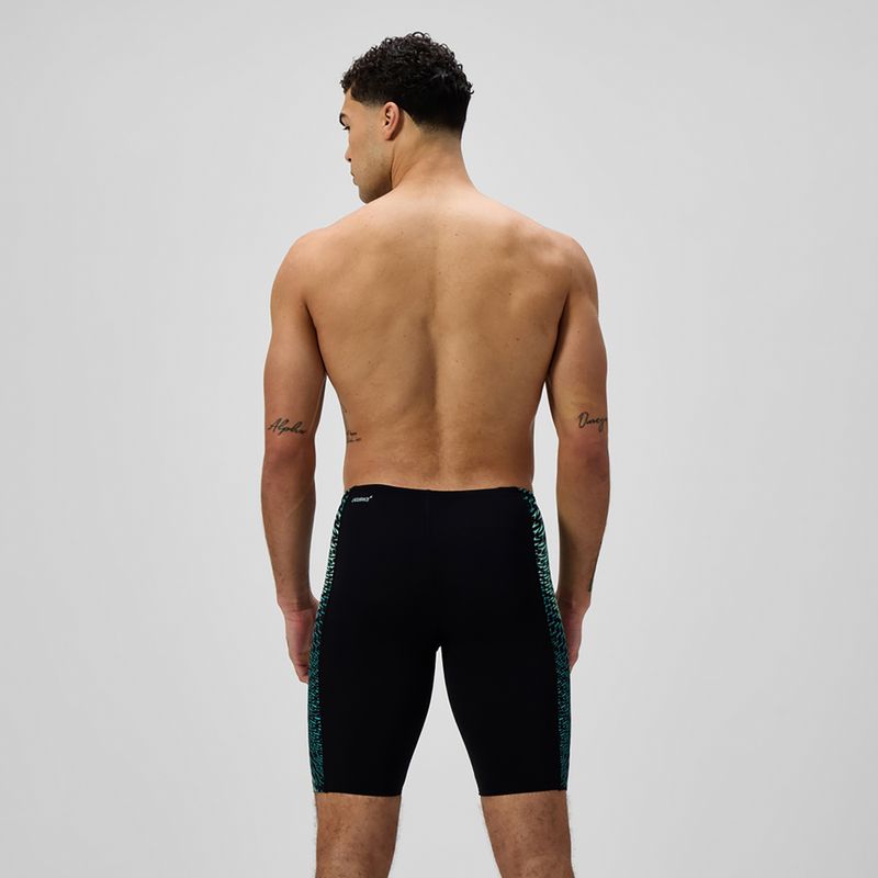 Мъжки шорти за плуване тип клин Speedo Endurance+ Tech Panel Jammer black/turquoise gem 3