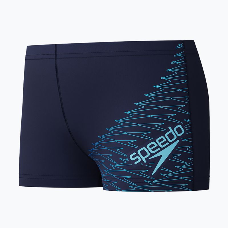 Детски боксерки за плуване Speedo Medley Logo Aquashort peacoat/sugar blue 3