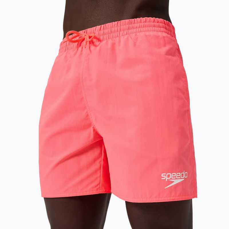 Мъжки плажни шорти Speedo Essentials 16" black/neon coral 5