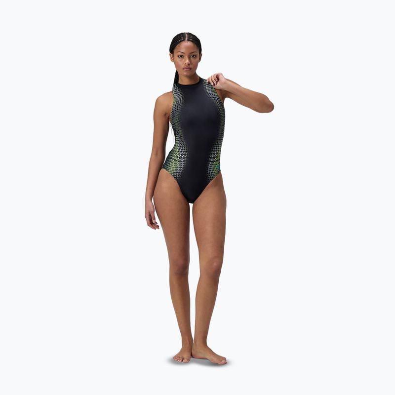 Дамски цял бански костюм Speedo Printed Hydrasuit turquiose gem 2