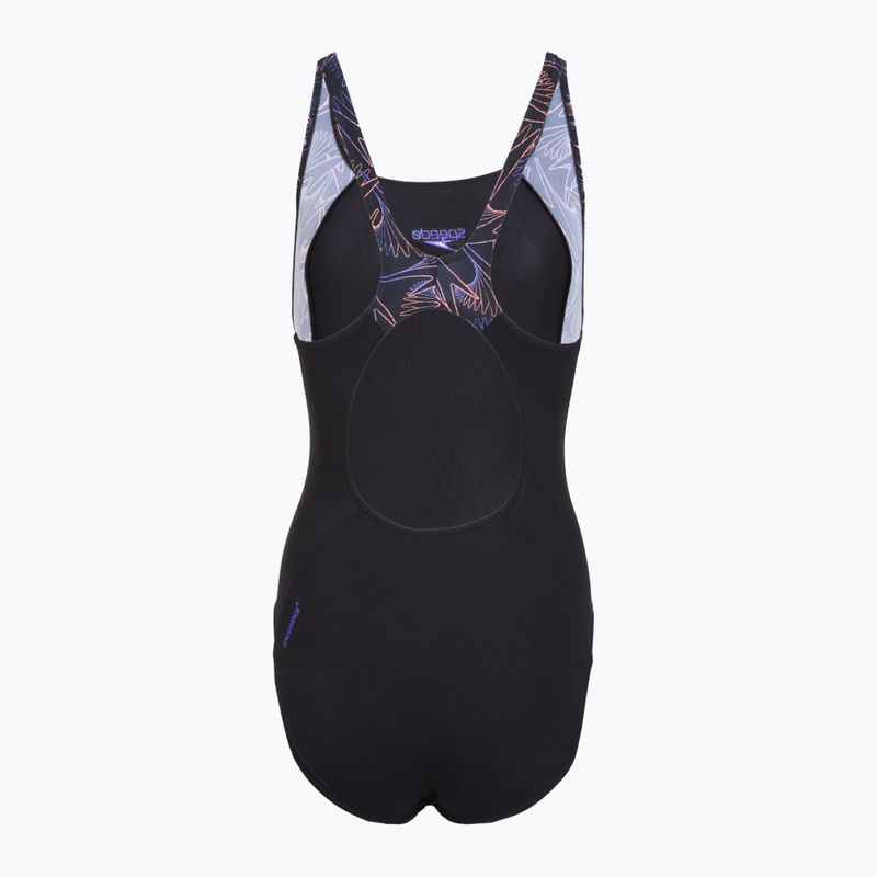 Дамски цял бански костюм Speedo HyperBoom Splice Muscleback bright peach 2