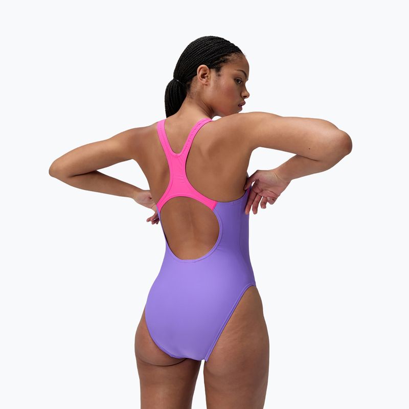 Цял бански костюм Speedo Medley Logo Medalist indigo glow 3