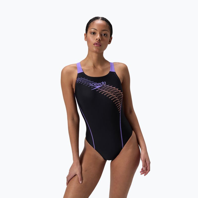 Цял бански костюм Speedo Medley Logo Medalist bright peach