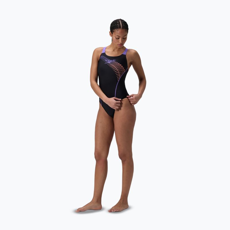 Цял бански костюм Speedo Medley Logo Medalist bright peach 2