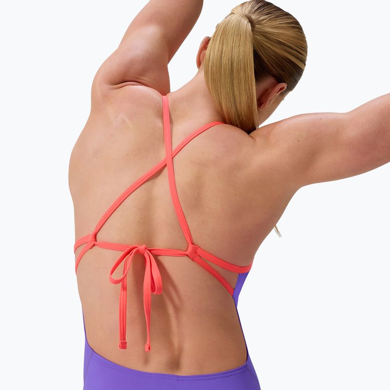 Дамски цял бански костюм Speedo FL Solid Tie Back indigo glow/picton blue 5