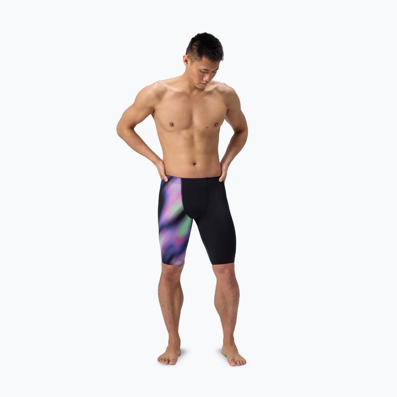 Мъжки шорти за плуване тип клин Speedo ML One-Leg Printed blurry glass/black 2