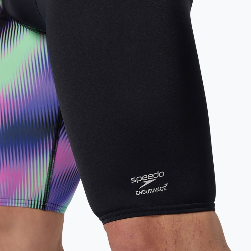 Мъжки шорти за плуване тип клин Speedo ML One-Leg Printed blurry glass/black 6