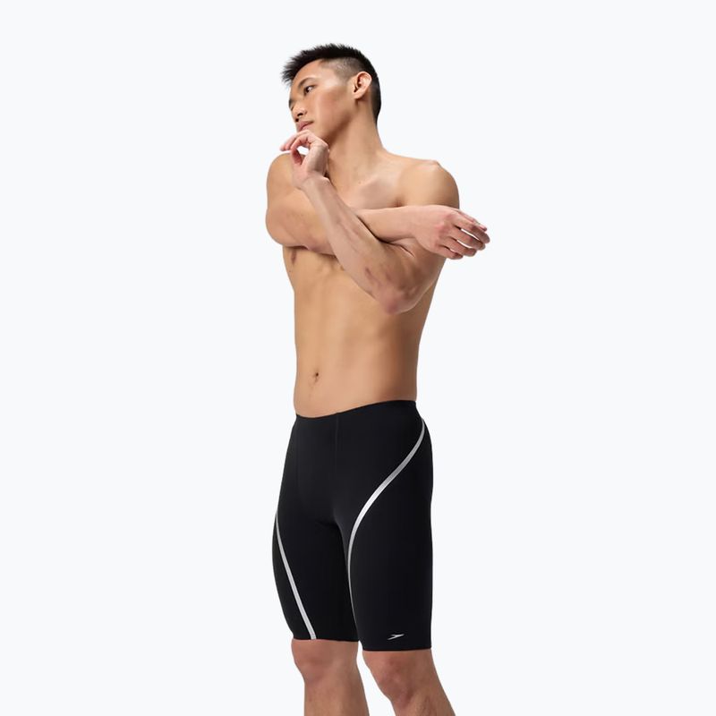 Мъжки шорти за плуване тип клин Speedo Movement Jammer black/silver 4