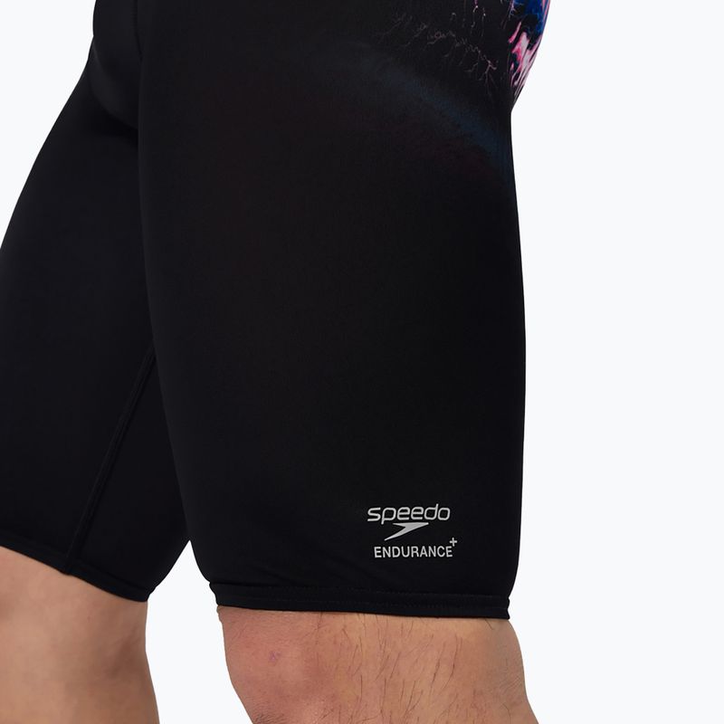 Мъжки шорти за плуване тип клин Speedo Placement Printed electro static/black 6