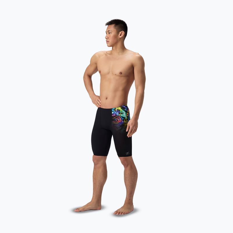 Мъжки шорти за плуване тип клин Speedo Placement Printed static volta/black 2