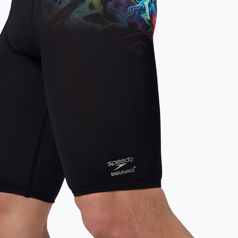 Мъжки шорти за плуване тип клин Speedo Placement Printed static volta/black 6