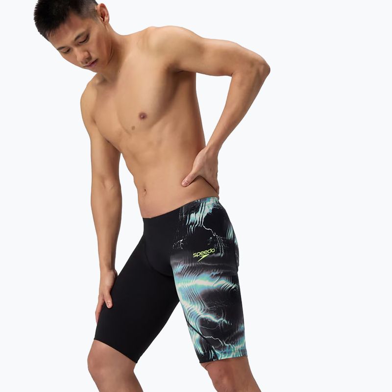 Мъжки шорти за плуване тип клин Speedo Fastskin LZR Ignite Jammer electro static/black 4