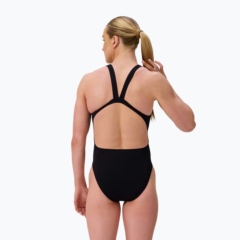 Дамски цял бански костюм Speedo FL Solid Leaderback team black 2