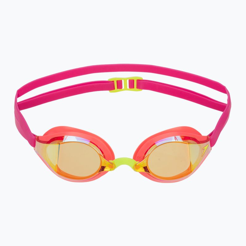 Очила за плуване Speedo Fastskin Speedsocket 2 Mirror neon melon/vermillion/gold mirror 2