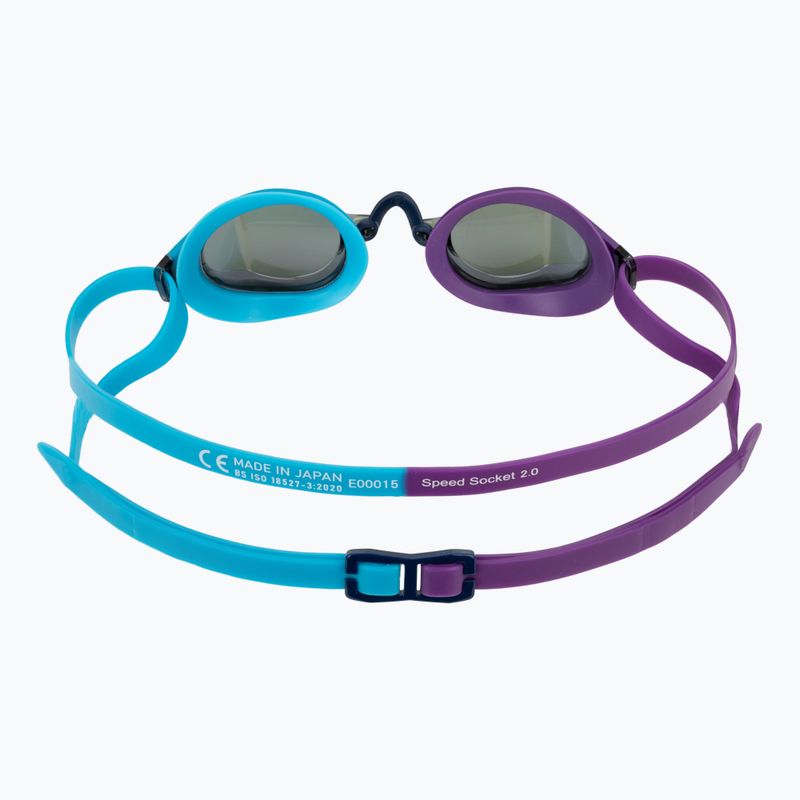 Очила за плуване Speedo Fastskin Speedsocket 2 Mirror mayan blue/galaxy grape/smoke/iris mirror 4