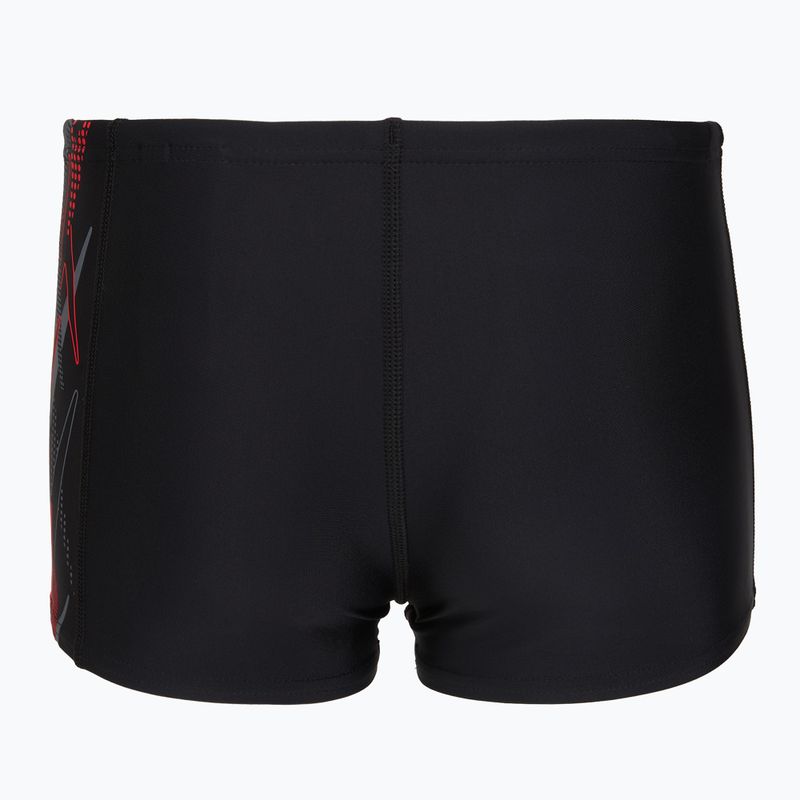 Момчешки бански боксерки Speedo Plastisol Placement Aquashort anthracite/hrr 2