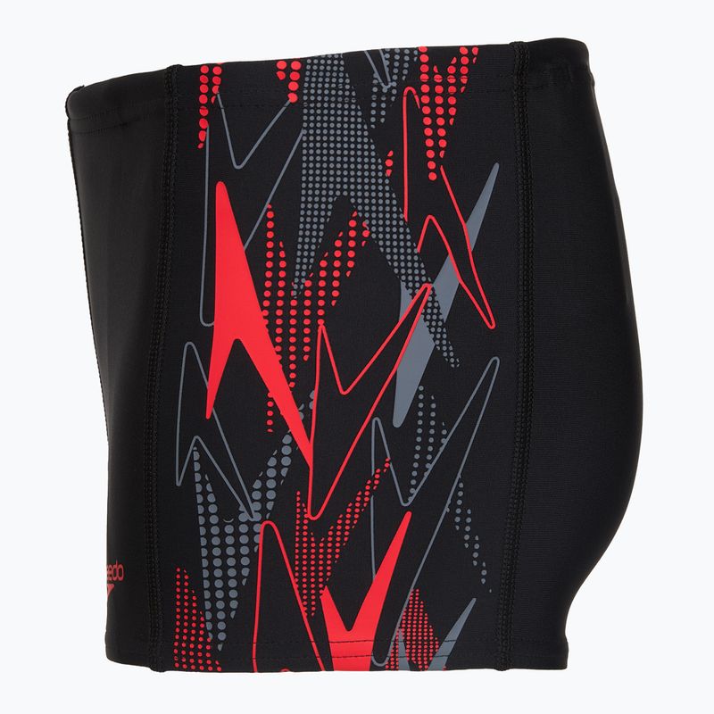 Момчешки бански боксерки Speedo Plastisol Placement Aquashort anthracite/hrr 3