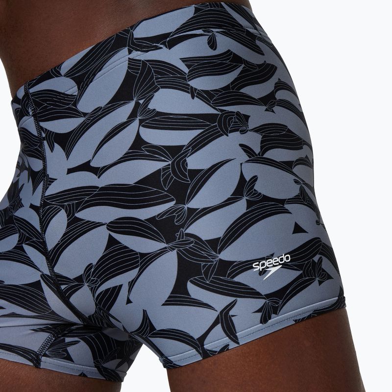 Мъжки бански боксери  Speedo Print Beachstar Square Leg Anthracite/Coin Grey 4