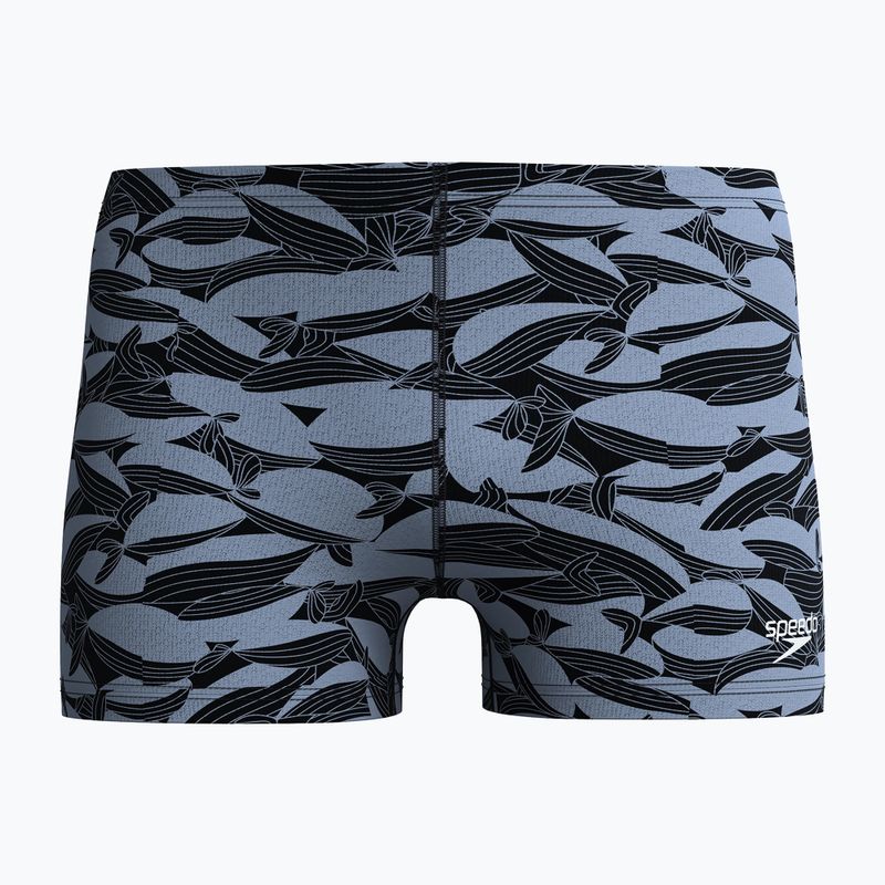 Мъжки бански боксери  Speedo Print Beachstar Square Leg Anthracite/Coin Grey 5