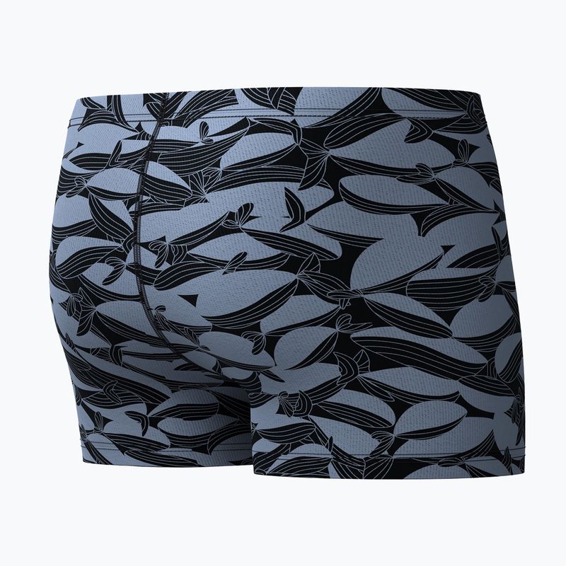 Мъжки бански боксери  Speedo Print Beachstar Square Leg Anthracite/Coin Grey 7