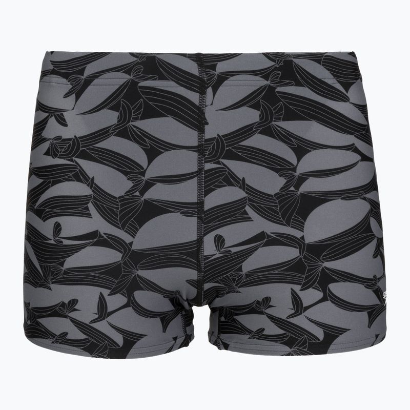 Мъжки бански боксери Speedo Print Beachstar Square Leg Anthracite/Coin Grey 5