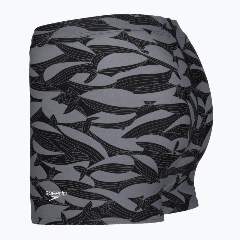 Мъжки бански боксери Speedo Print Beachstar Square Leg Anthracite/Coin Grey 7