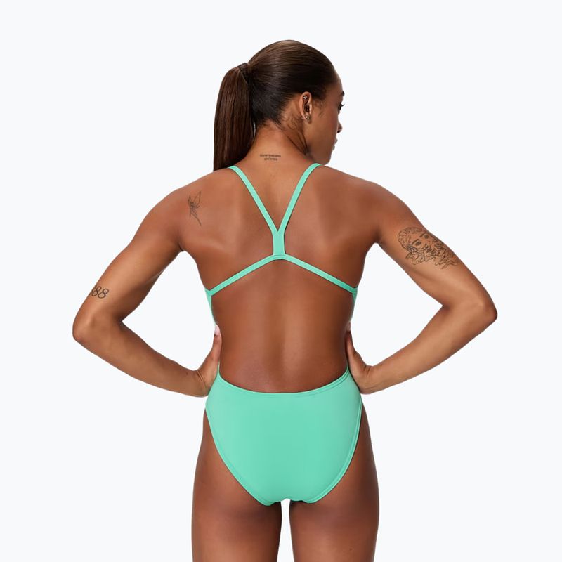 Дамски цял бански костюм Speedo FL Solid V-Back 2.0 aqua breeze 2