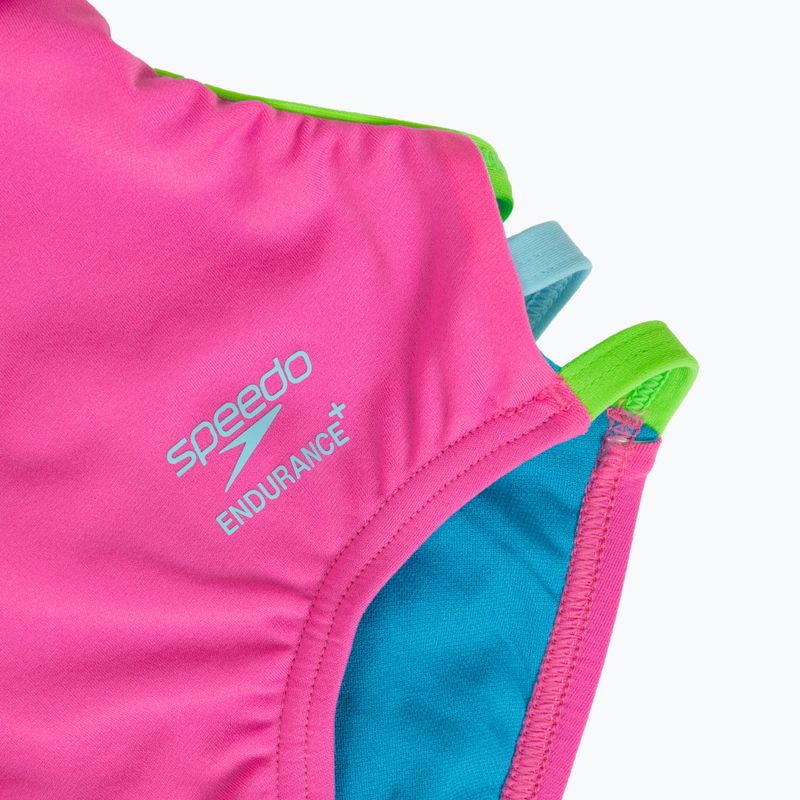 Дамски цял бански костюм Speedo Solid Tri neon flamingo 3
