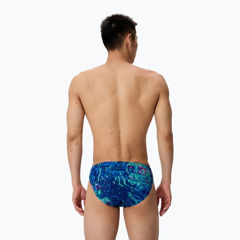 Мъжки боксерки за плуване Speedo Printed Brief pixel pool/navy 2