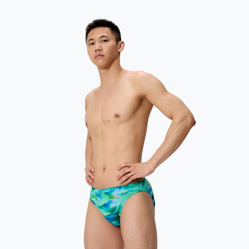 Мъжки боксерки за плуване Speedo Printed Brief sunset grove/green 3