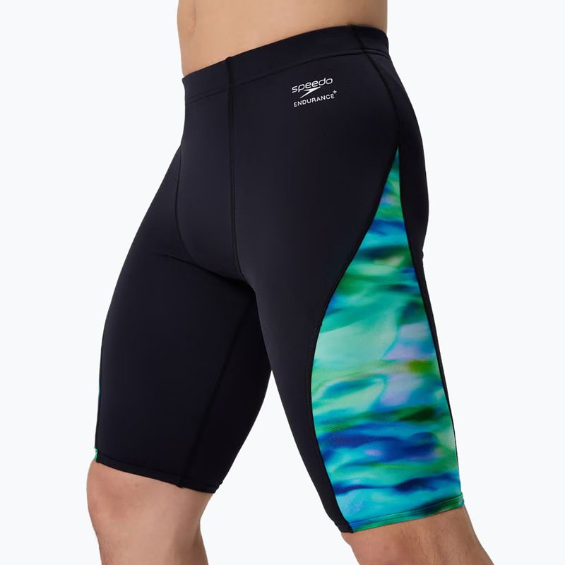 Мъжки шорти за плуване тип клин Speedo Printed Side Spliced sunset grove/black 4