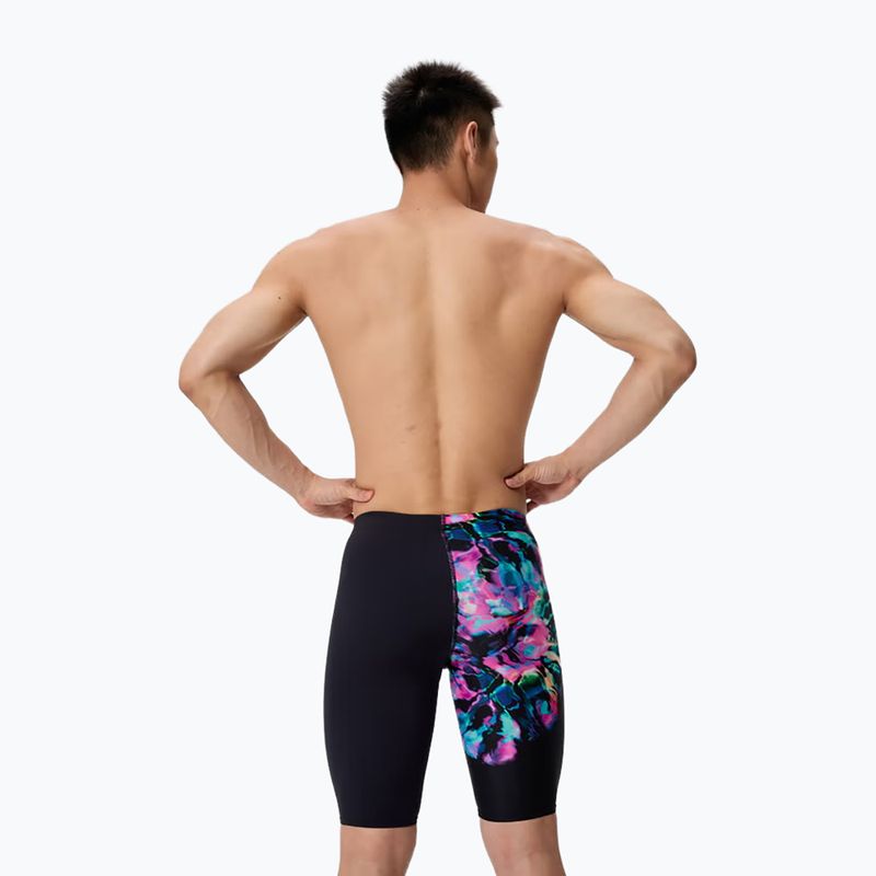 Мъжки шорти за плуване тип клин Speedo Placement Aquashort glitchy garden/black 2